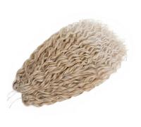 Extensión De Cabello Sintético Ondulado Profundo Con Trenza De Ganchillo Rizado Ombré Rubio Ondulado Profundos T16A-56C 22 Inch 5pcs