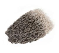 Extensión De Cabello Sintético Ondulado Profundo Con Trenza De Ganchillo Rizado Ombré Rubio Ondulado Profundos T18-56C 22 Inch 6pcs