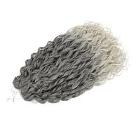 Extensión De Cabello Sintético Ondulado Profundo Con Trenza De Ganchillo Rizado Ombré Rubio Ondulado Profundos T4-56C 22 Inch 5pcs