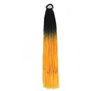 Extensión de cabello sintético trenzado de color para cola de caballo, trenzas de color arcoíris, cola de caballo con banda elástica, coleta para niña, Q37-B9-24 pulgadas