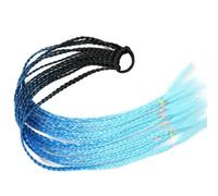Extensión de cabello sintético trenzado de color para cola de caballo, trenzas de color arcoíris, cola de caballo con banda elástica, coleta para niña, Q37, C9, 24 pulgadas