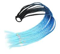 Extensión de cabello sintético trenzado de color para cola de caballo, trenzas de color arcoíris, cola de caballo con banda elástica, coleta para niña, C9, 24 pulgadas