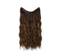 Extensión de cabello sintético una pieza for mujer, 1 unidad, con rizos largos ondulados, trama espina pescado Clip completo y Natural for uso diario, ud(3)