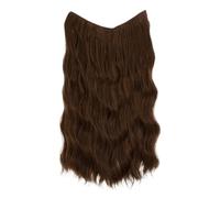 Extensión de cabello sintético una pieza for mujer, 1 unidad, con rizos largos ondulados, trama espina pescado Clip completo y Natural for uso diario, ud(1)