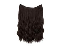Extensión de cabello sintético una pieza for mujer, 1 unidad, con rizos largos ondulados, trama espina pescado Clip completo y Natural for uso diario, ud(2)