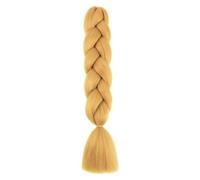 Extensión de cabello trenzado sintético de 24 pulgadas, color rosa, rubio, verde, dos tonos, largo, ombré, brillante(A21)