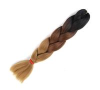 Extensión de cabello trenzado sintético for mujer, trenzas gigantes, color rosa, rubio, verde, dos tonos, largo, ombré, brillante(M57)