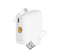 Extensión de Cable de Red Universal Divisor Ethernet Alta Velocidad USB C Alimentación Gigabit Internet Rj45 Adaptador Divisor 1 A 2