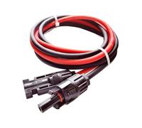 Extensión de cable fotovoltaico, Cable de extensión for energía solar fotovoltaica (1 par, multicolor, 1,5-6 mm², 1-10 m)(10 Awg-6mm2,8 meter)