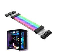 Extensión de cable RGB - Conector de placa base Iluminación RGB | Extensión de cable alta con modos de color dinámicos, modos de color personalizables para estética y rendimiento de PC