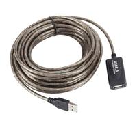 Extensión de Cable USB 2.0 Negro 1000x0,5x0,5cm | Cobre y PVC, Soporte Hot-Plug, Transferencia sin Errores, para Impresoras, Oficina y PC