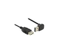 Extensión de cable USB - DELOCK - Easy - 50 cm - USB 2.0 - Reversible - Negro