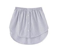 Extensión de camisa para mujer, falda de blusa, extensor de camisa, 2 piezas, extensión de enagua, minifalda, top falso, falda superpuesta, conjunto de top de capas falda barrido inferior, dobladillo