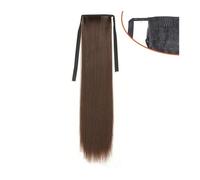 Extensión de Cola de Caballo 45/60/75/85 cm Colas de caballo largas y rectas Cinta sintética Extensiones de cola de caballo con cordón Extensiones de cabello liso con clip Piezas de cabello natural fo