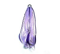 Extensión De Cola De Caballo Elástica Dread, Extensión De Cabello Boho Dreadlock, Instalación Rápida En Un Minuto, Coletas Naturales Trenzadas A Mano For Festivales Y Viajes(Type G)