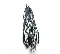 Extensión De Cola De Caballo Elástica Dread, Extensión De Cabello Boho Dreadlock, Instalación Rápida En Un Minuto, Coletas Naturales Trenzadas A Mano For Festivales Y Viajes(Type B)