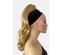 Extensión de cola de caballo, en capas con ondas: Elsa rubio dorado #24B