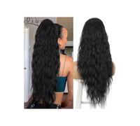 Extensión de cola de caballo, Extensión de cola de caballo con cordón de onda de agua, extensión de cola de caballo de cabello humano, Clip de cabello virgen brasileño en pieza de cabello, extensión d