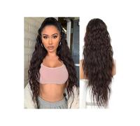 Extensión de cola de caballo, Extensión de cola de caballo con cordón de onda de agua, extensión de cola de caballo de cabello humano, Clip de cabello virgen brasileño en pieza de cabello, extensión d