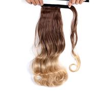 Extensión de Cola de Caballo Extensión de pelo de cola de caballo sintética larga y recta, extensiones de cola de caballo, tocados naturales, pelo sintético Extensiones de pelo(Color:Wavy 8-25)