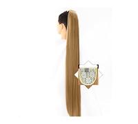 Extensión de Cola de Caballo Extensiones de cola de caballo con cordón recto 45/55/65/75 / 85CM Extensiones de cola de caballo rectas sedosas sintéticas largas Clip en postizo for fiesta de uso diario