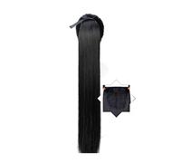 Extensión de Cola de Caballo Extensiones de cola de caballo con cordón recto 45/55/65/75 / 85CM Extensiones de cola de caballo rectas sedosas sintéticas largas Clip en postizo for fiesta de uso diario