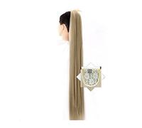 Extensión de Cola de Caballo Extensiones de cola de caballo con cordón recto 45/55/65/75 / 85CM Extensiones de cola de caballo rectas sedosas sintéticas largas Clip en postizo for fiesta de uso diario