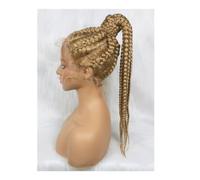 Extensión de cola de caballo, Peluca de cola de caballo trenzada de encaje for mujer: redefiniendo los estilos de moda Cabello postizo(Wine red)