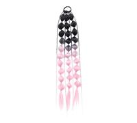 Extensión de cola de caballo trenzada larga,Extensión de cola de caballo | Extensión de cabello colorida Accesorios para el día del cabello loco, ac