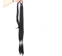 Extension de Coleta Banda elástica for mujeres Extensiones de cabello de cola de caballo trenzadas largas sintéticas 85CM Cola de caballo trenzada rubia natural con cabello Extensión de Cola de Caball