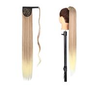 Extension de Coleta Extensión de cabello de cola de caballo sintética, extensión de cola de caballo envolvente de 22/34 pulgadas, Clip largo y recto en postizo de cola de caballo Natural Extensión de