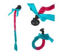 Extension de Coleta Extensión de cabello trenzado for casco, coleta de pelo sintético for motocicleta, cola de caballo de 20 pulgadas de largo, Color degradado, Accesorios for el cabello trenzado for