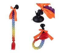 Extension de Coleta Extensión de cabello trenzado for casco, coleta de pelo sintético for motocicleta, cola de caballo de 20 pulgadas de largo, Color degradado, Accesorios for el cabello trenzado for