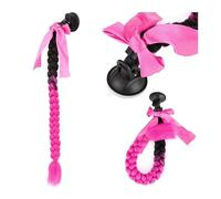 Extension de Coleta Extensión de cabello trenzado for casco, coleta de pelo sintético for motocicleta, cola de caballo de 20 pulgadas de largo, Color degradado, Accesorios for el cabello trenzado for