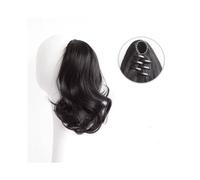 Extension de Coleta Extensión de cola de caballo de 12 pulgadas, extensiones de cabello de cola de caballo con clip de garra corta, postizos de cola de caballo de pelo sintético resistente a altas tem