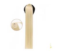 Extension de Coleta Extensión de cola de caballo recta larga 22/32 pulgadas envoltura alrededor de cola de caballo extensiones de cabello sintético Clip en cola de caballo postizo for mujer Extensión