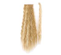 Extension de Coleta Extensiones de cola de caballo, 22/34 pulgadas de largo afro rizado envolvente alrededor de cola de caballo rizado ondulado sintético postizo for mujeres colas de caballo falsas cl