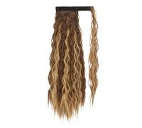 Extension de Coleta Extensiones de cola de caballo, 22/34 pulgadas de largo afro rizado envolvente alrededor de cola de caballo rizado ondulado sintético postizo for mujeres colas de caballo falsas cl