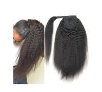Extension de Coleta Extensiones de cola de caballo de cabello humano, envoltura recta rizada alrededor de extensiones de cola de caballo, cabello brasileño Remy, postizo de cola de caballo Yaki, Clip