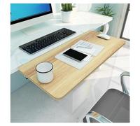 Extensión de escritorio ajustable para mouse y teclado, estante de escritorio plegable de 90°, aumenta la longitud y el ancho, no requiere taladrar, disponible en negro, blanco y rosa