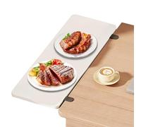 Extensión de escritorio | Madera Escritorio Extender Tably | Bandeja para teclado de 19,69 x 7,87 pulgadas | Clip en el estante del teclado | Brazo plegable - Apoyo para ordenadores, libros y