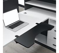 Extensión de escritorio plegable, bandeja de escritorio versátil, uso en la oficina y el hogar, ahorra espacio, organizador de estación de trabajo, superficie de escritorio expandible