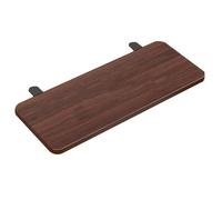 Extensión de escritorio plegable y soporte para teclado, ajustable a 90°, no requiere taladrar, accesorio de computadora para oficina en casa, marrón, 60 x 20 cm