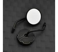 Extensión de Espejos Accesorios De Motocicleta Espejos Retrovisores De Motocicleta 10mm Modificados para Suzuki GT550 RG500 RGV250 VS800 VZ800 DL1000(Negro)