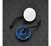 Extensión de Espejos Accesorios para Motocicleta, Espejos Retrovisores para Motocicleta De 10mm Modificados para YZF R6 YZF 600R FZR 600 FZ600 TRX850(BLU)