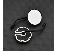 Extensión de Espejos Accesorios para Motocicleta, Espejos Retrovisores para Motocicleta De 10mm Modificados para WR450F WR250R WR250X WR450 para Serow 225 250(Sliver)