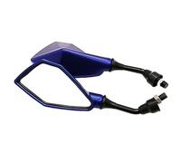 Extensión de Espejos Espejo Retrovisor De Motocicleta 10mm, Izquierdo Y Derecho para G650 G650X G650GS R NineT K1200R HP2 Enduro R1150GS(BLU)
