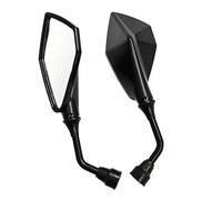 Extensión de Espejos Espejo Retrovisor De Motocicleta 10mm, Izquierdo Y Derecho para G650 G650X G650GS R NineT K1200R HP2 Enduro R1150GS(Negro)