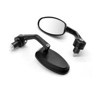 Extensión de Espejos Espejo Retrovisor Lateral con Mango De Cristal Blanco, 22mm para Suzuki RM85 RM125 RM250 RMX250 RM 85 125 250 RMX(Negro)