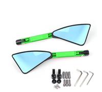 Extensión de Espejos Espejo Retrovisor Lateral para Motocicleta, para Kawasaki Z900 Z1000 Z800 Z750 Z650 Z300 Z250 Z125(Green Big-Mirror)